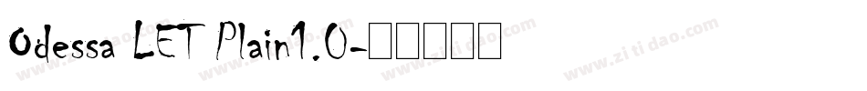 Odessa LET Plain1.0字体转换